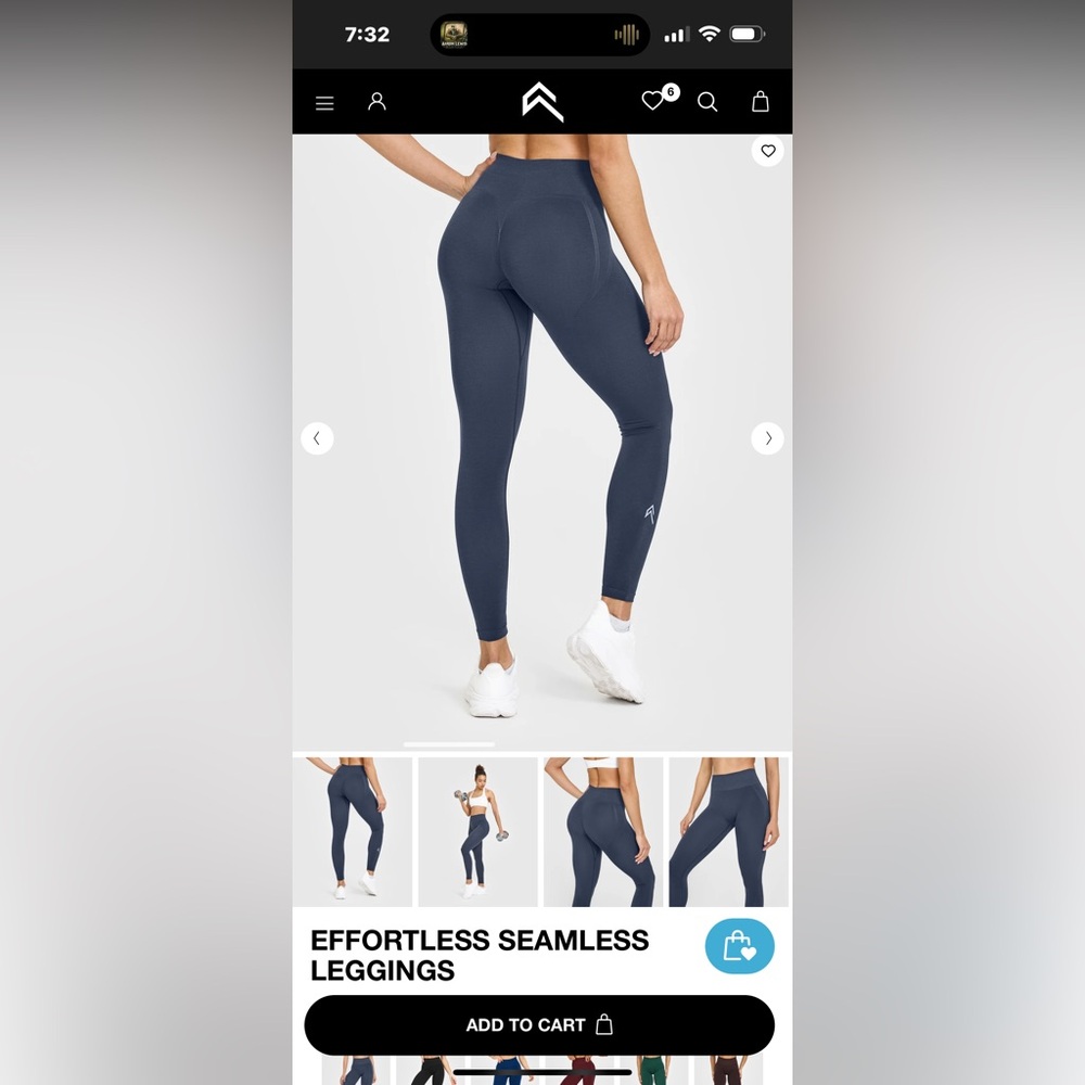 Oner Active effortless leggings true blue color